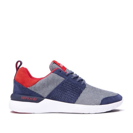 Supra Scissor Womens Low Tops Shoes Blue/Red UK 74XRA